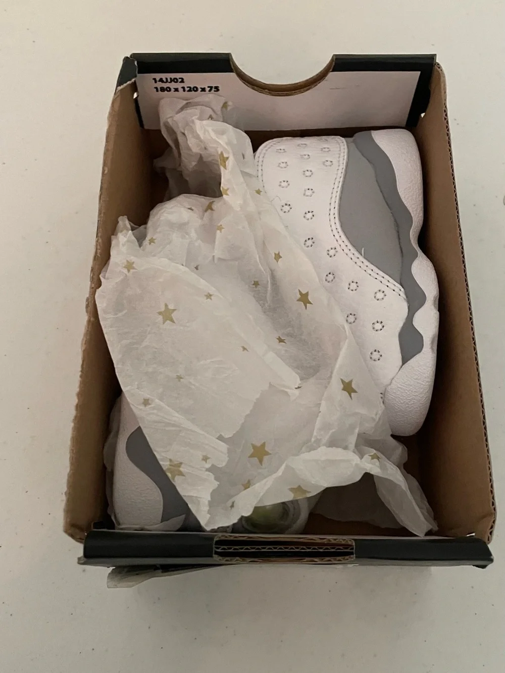 Jordan 13 Retro Sneakers Toddler Size 4c Wolf Grey Leather Lace Up DJ3004-160